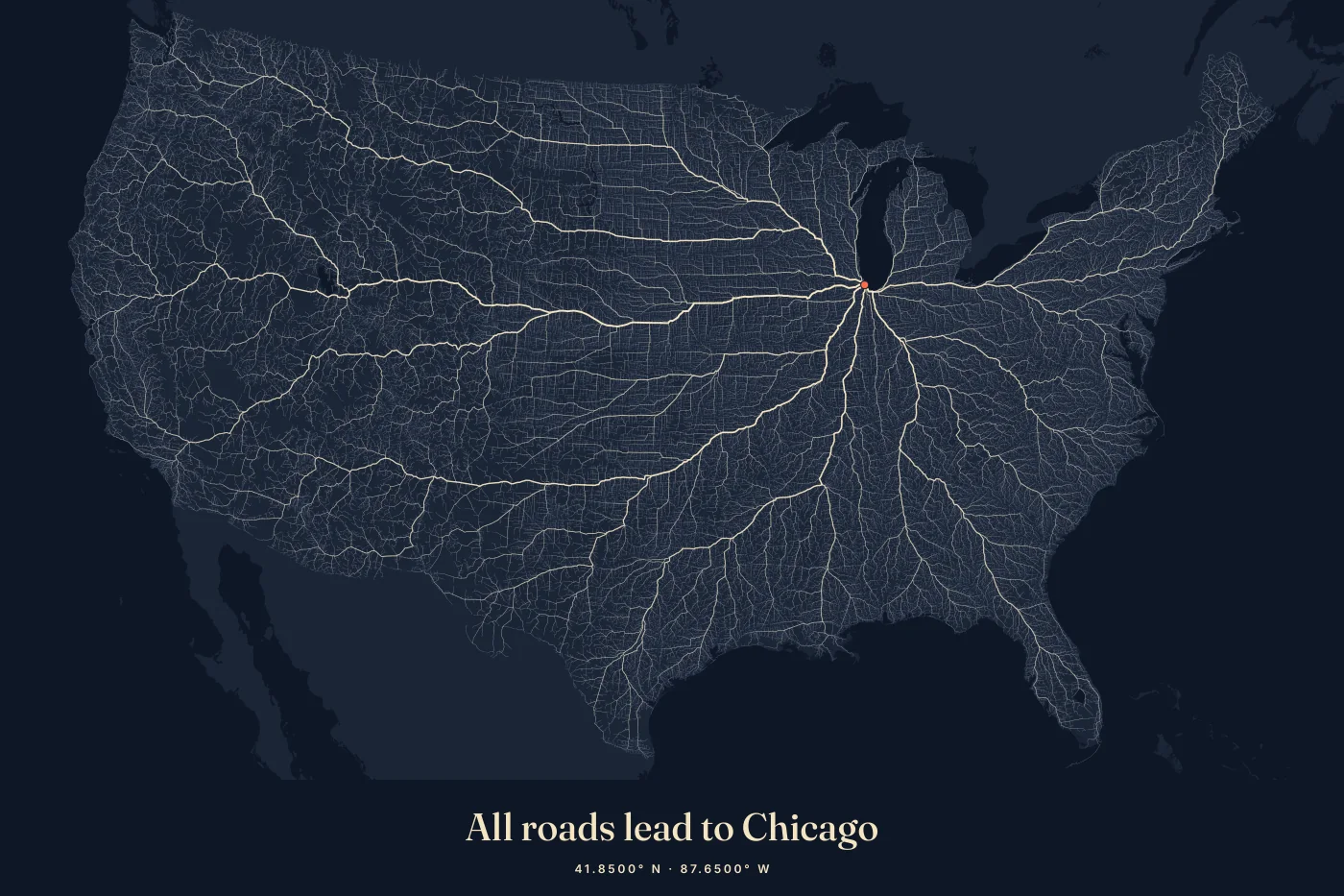 Example poster: Chicago · Night
